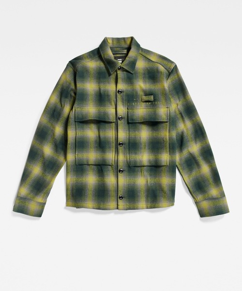 G-STAR（ジースター）の「POCKETONY SERVICE OVERSHIRT/シャツジャケット（ブルゾン・メンズ・イエロー系その他/チェック・SMALL/X-LARGE/LARGE/MEDIUM/X-SMALL）」の15枚目の写真