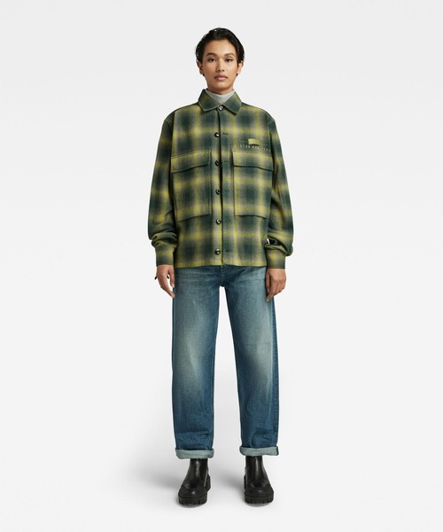 G-STAR（ジースター）の「POCKETONY SERVICE OVERSHIRT/シャツジャケット（ブルゾン・メンズ・イエロー系その他/チェック・SMALL/X-LARGE/LARGE/MEDIUM/X-SMALL）」の13枚目の写真