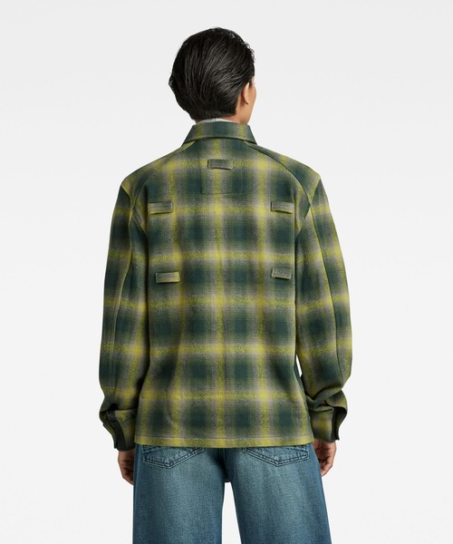 G-STAR（ジースター）の「POCKETONY SERVICE OVERSHIRT/シャツジャケット（ブルゾン・メンズ・イエロー系その他/チェック・SMALL/X-LARGE/LARGE/MEDIUM/X-SMALL）」の12枚目の写真