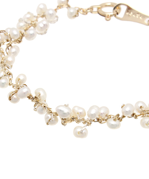 アガット K10 パール スパークルブレスレット