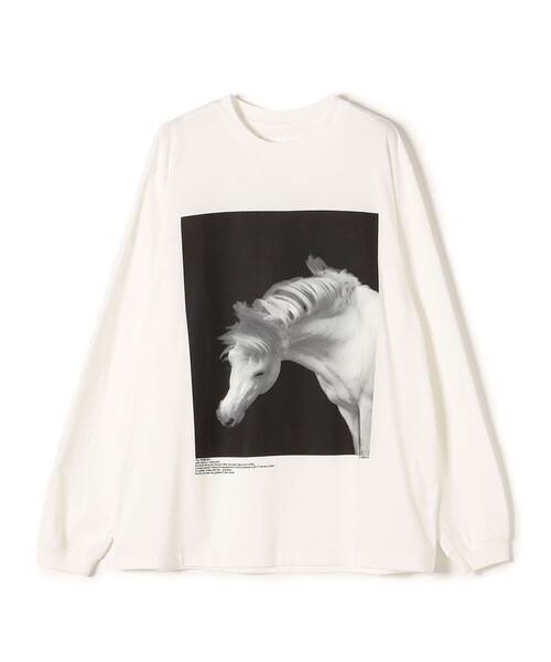 JANE SMITH / JOHN SMITH（ジェーンスミスジョンスミス）の「JANE SMITH:プリントロングスリーブTEE（Tシャツ/カットソー・レディース・ホワイト系その他/チャコールグレー/ライトホワイト/ブラック・MEDIUM/SMALL）」の2枚目の写真