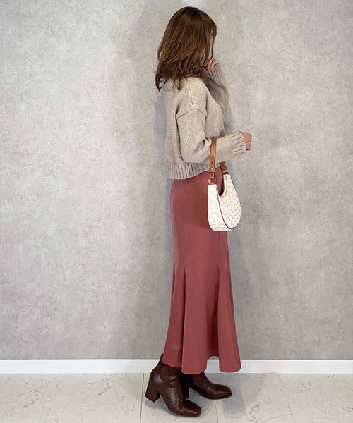 toucher du brise（トゥシェドブリーズ）の「美脚 マーメイドスカート（スカート・レディース・ピンク/チャコールグレー/ブルー・M/S）」の8枚目の写真