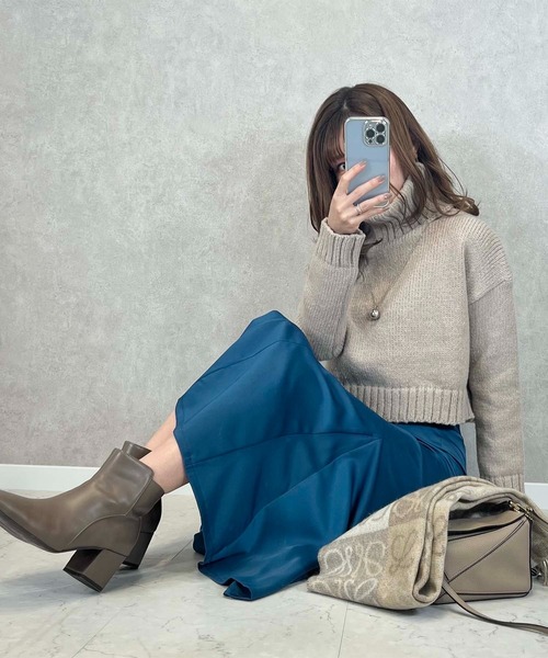 toucher du brise（トゥシェドブリーズ）の「美脚 マーメイドスカート（スカート・レディース・ピンク/チャコールグレー/ブルー・M/S）」の10枚目の写真