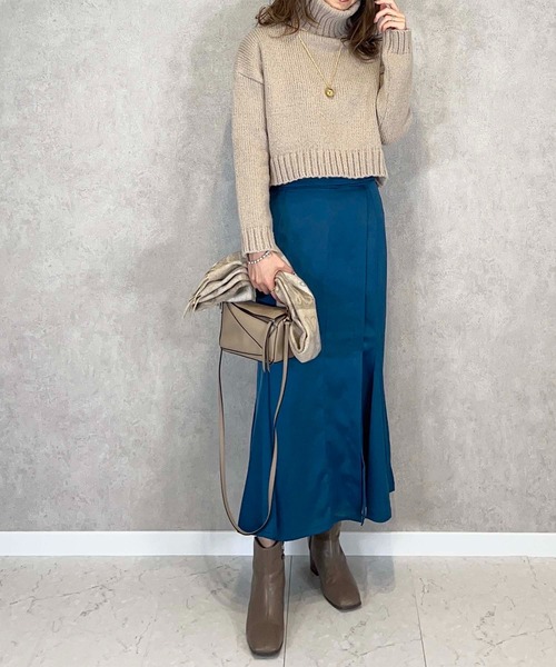 toucher du brise（トゥシェドブリーズ）の「美脚 マーメイドスカート（スカート・レディース・ピンク/チャコールグレー/ブルー・M/S）」の9枚目の写真