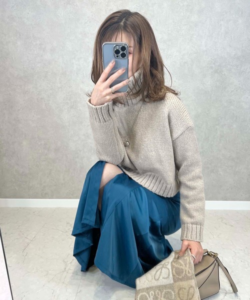 toucher du brise（トゥシェドブリーズ）の「美脚 マーメイドスカート（スカート・レディース・ピンク/チャコールグレー/ブルー・M/S）」の11枚目の写真