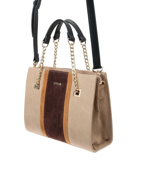 EVRIS（エヴリス）の「バイカラーブロッキングショルダーバッグ（ショルダーバッグ・レディース・ブラック/ベージュ/パープル・FREE）」の15枚目の写真