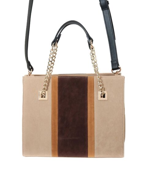 EVRIS（エヴリス）の「バイカラーブロッキングショルダーバッグ（ショルダーバッグ・レディース・ブラック/ベージュ/パープル・FREE）」の7枚目の写真