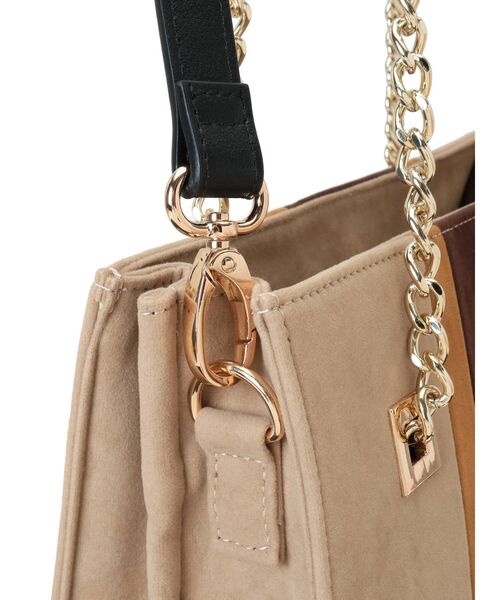 EVRIS（エヴリス）の「バイカラーブロッキングショルダーバッグ（ショルダーバッグ・レディース・ブラック/ベージュ/パープル・FREE）」の20枚目の写真