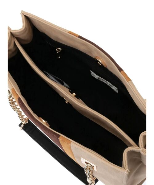 EVRIS（エヴリス）の「バイカラーブロッキングショルダーバッグ（ショルダーバッグ・レディース・ブラック/ベージュ/パープル・FREE）」の13枚目の写真