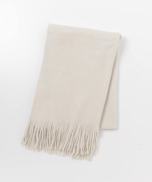 SENSE OF PLACE by URBAN RESEARCH（センスオブプレイスバイアーバンリサーチ）の「ニットフリンジストール（ストール/ショール・レディース・ブルー/ブラック/アイボリー/イエロー・ONE）」の17枚目の写真