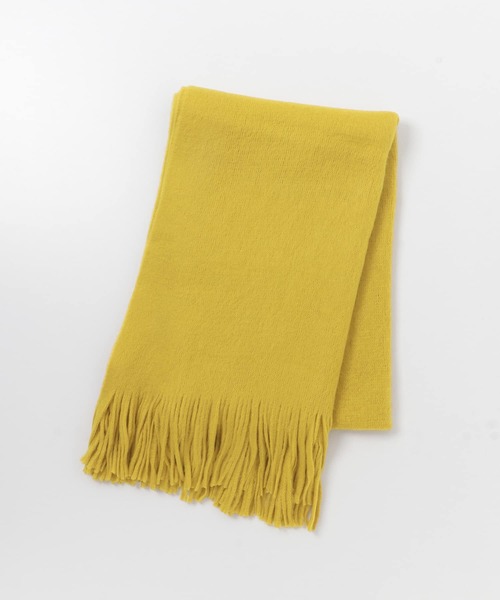 SENSE OF PLACE by URBAN RESEARCH（センスオブプレイスバイアーバンリサーチ）の「ニットフリンジストール（ストール/ショール・レディース・ブルー/ブラック/アイボリー/イエロー・ONE）」の18枚目の写真