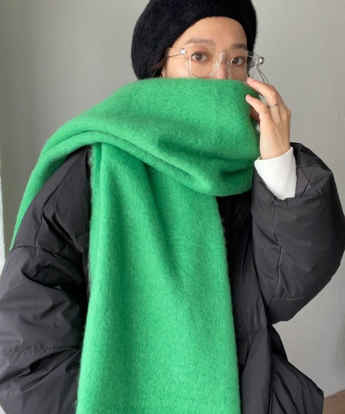 wee9s（ウィークス）の「shaggy far beret / ファーベレー帽（ハンチング/ベレー帽・レディース・ブルー/ブラック・FREE）」の9枚目の写真