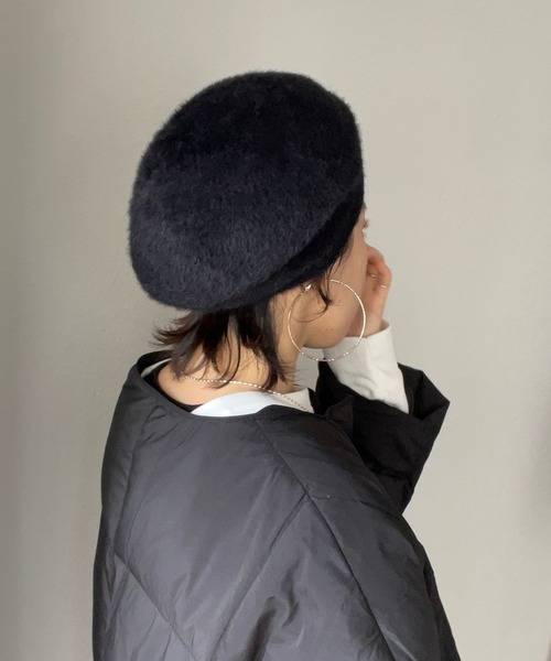 wee9s（ウィークス）の「shaggy far beret / ファーベレー帽