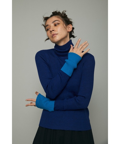 HeRIN.CYE（ヘリンドットサイ）の「Knit inner tops（ニット/セーター・レディース・ブルー/トップグレー/グリーン/ピンク・FREE）」の7枚目の写真