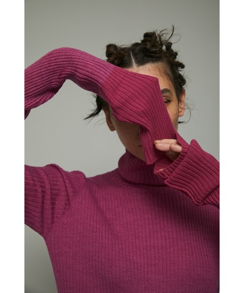 HeRIN.CYE（ヘリンドットサイ）の「Knit inner tops（ニット/セーター・レディース・ブルー/トップグレー/グリーン/ピンク・FREE）」の17枚目の写真