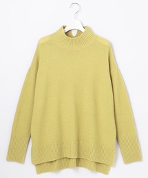 【洗える】ヤクミックス ハイネックニット