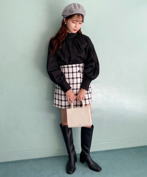 one after another NICE CLAUP(ワンアフターアナザーナイスクラップ)の「【取り外し可能】ビッグリボンチュニックブラウス(シャツ/ブラウス・レディース・ピンク/ブラック/オフホワイト・FREE)」の22枚目の写真