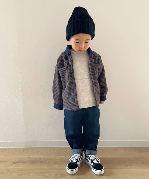 Bambin(ボンバン)の「【 Bambin / ボンバン 】 ガンクラブチェック 裏 フリース ジャケット / ブルゾン(ブルゾン・キッズ・ブラウン/ネイビー・100/110/90)」の19枚目の写真