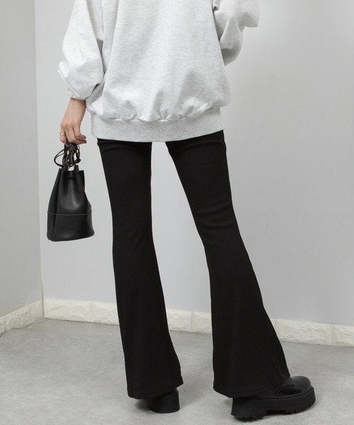 pumpkin port（パンプキンポート）の「リブフレアーパンツ（その他パンツ・レディース・ブラック/グレー・MEDIUM/SMALL/LARGE/X-LARGE）」の10枚目の写真