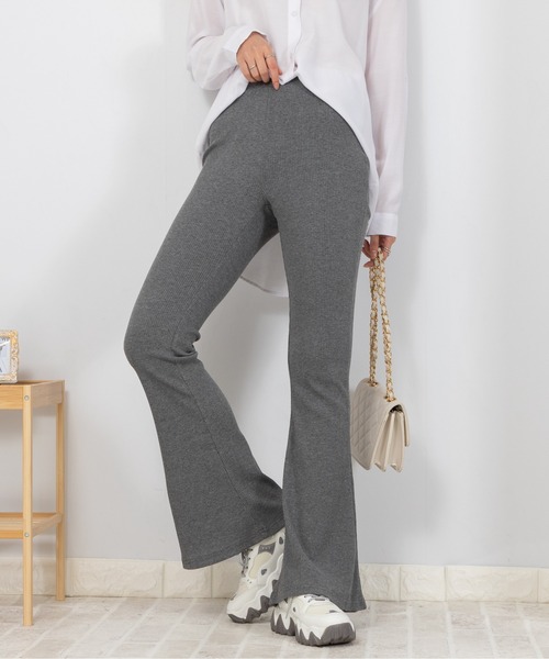 pumpkin port（パンプキンポート）の「リブフレアーパンツ（その他パンツ・レディース・ブラック/グレー・MEDIUM/SMALL/LARGE/X-LARGE）」の22枚目の写真