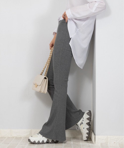 pumpkin port（パンプキンポート）の「リブフレアーパンツ（その他パンツ・レディース・ブラック/グレー・MEDIUM/SMALL/LARGE/X-LARGE）」の21枚目の写真
