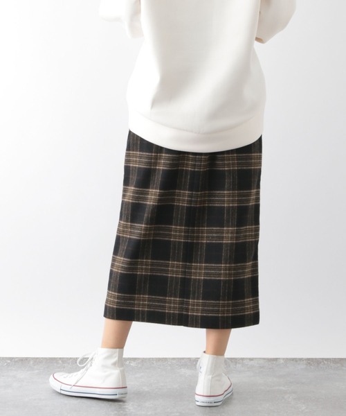 美品 アシードンクラウド Handwerker ウールチェック スカート S ASEEDONCLOUD アシードンクラウド Mosaic quilt print Tree