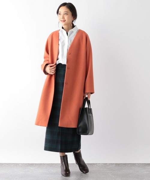 セール】ウールブレンドチェックスカート/162459（スカート）｜GLOBAL