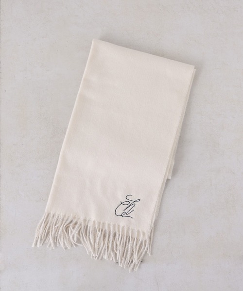 Chico（チコ）の「刺繍入り無地ストール（マフラー・レディース・ピンク/アイボリー/ベージュ・FREE）」の10枚目の写真