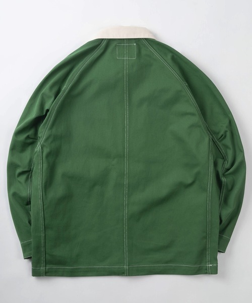 BEN DAVIS（ベンデイビス）の「【BEN DAVIS/ベンデイビス】 ワンポイントロゴ クラシック カバーオール/ カツラギ素材 ステッチ入り ワークジャケット/ COVERALL（カバーオール・メンズ・ダークブルー/ホワイト/グリーン/ブラック・M/L/XL）」の9枚目の写真