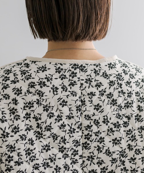 mystic（ミスティック）の「花柄キルティングジャケット（ノーカラージャケット・レディース・ブラック/アイボリー・FREE）」の17枚目の写真