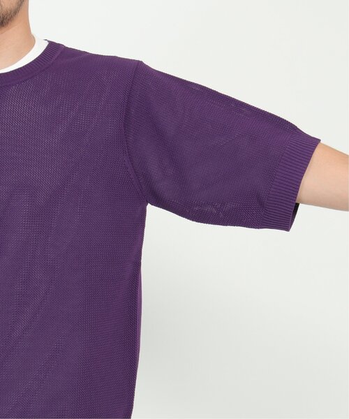 ikka(イッカ)の「【2点セット】ワッフルニット半袖インナーセット(ニット/セーター・メンズ・オリーブ/ベージュ/パープル/ネイビー・S/M/L/XL)」の21枚目の写真