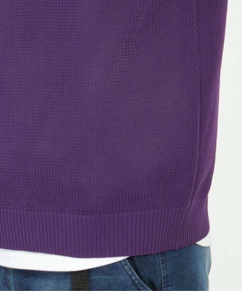 ikka(イッカ)の「【2点セット】ワッフルニット半袖インナーセット(ニット/セーター・メンズ・オリーブ/ベージュ/パープル/ネイビー・S/M/L/XL)」の22枚目の写真