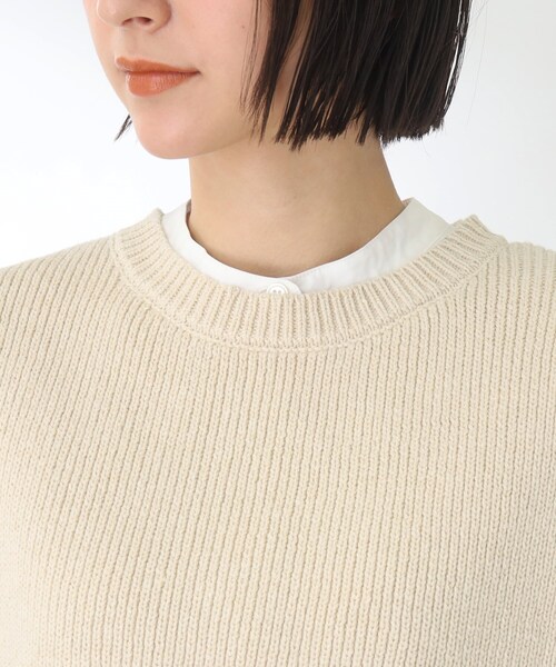 THE SHOP TK (ザ ショップ ティーケー )の「◆【オールシーズン着回し◎/洗える】サイドメタルボタンベスト(ベスト・レディース・ネイビー/ナチュラル・99)」の7枚目の写真