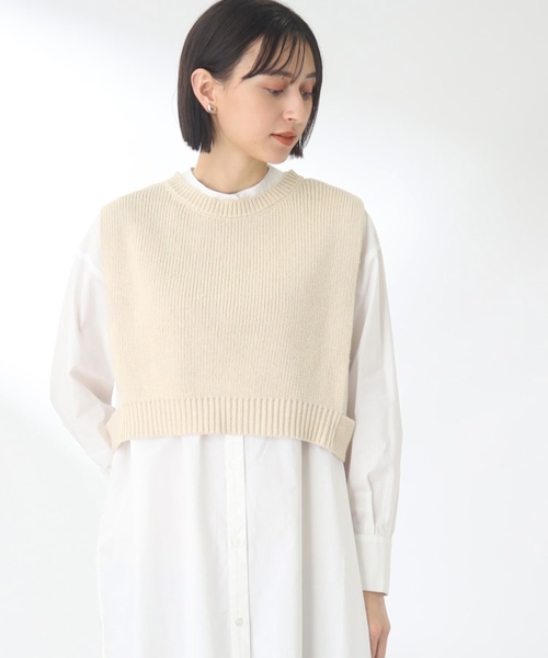 THE SHOP TK (ザ ショップ ティーケー )の「◆【オールシーズン着回し◎/洗える】サイドメタルボタンベスト(ベスト・レディース・ネイビー/ナチュラル・99)」の18枚目の写真