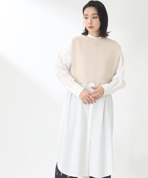 THE SHOP TK (ザ ショップ ティーケー )の「◆【オールシーズン着回し◎/洗える】サイドメタルボタンベスト(ベスト・レディース・ネイビー/ナチュラル・99)」の21枚目の写真