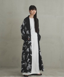 yae | オリジナル柄ペイズリー×ブラシ柄ガウン(その他アウター)