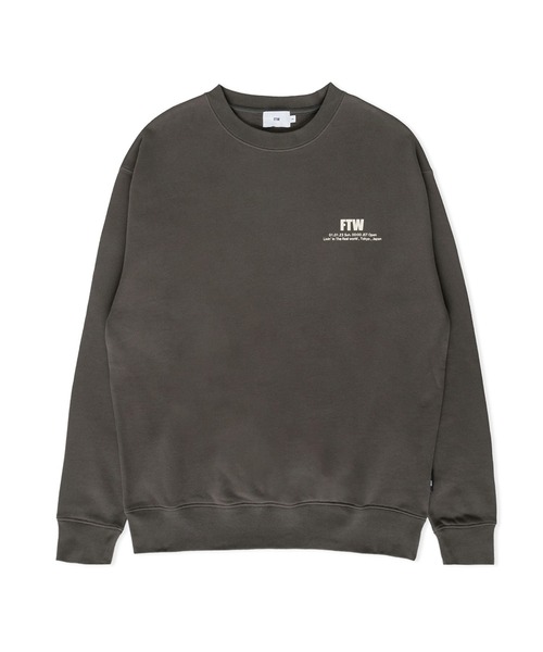 FTW（エフティダブリュー）の「FTW STANDARD LOGO  CREWNECK（スウェット・メンズ・チャコール/グレー/ブラック/ブルー・LARGE/SMALL/MEDIUM）」の4枚目の写真
