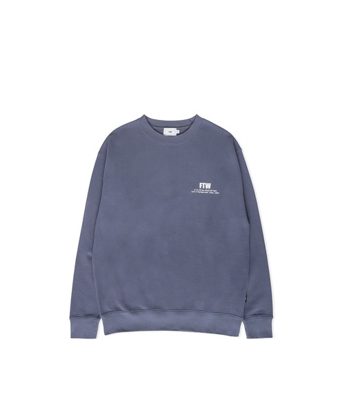 FTW（エフティダブリュー）の「FTW STANDARD LOGO  CREWNECK（スウェット・メンズ・チャコール/グレー/ブラック/ブルー・LARGE/SMALL/MEDIUM）」の6枚目の写真