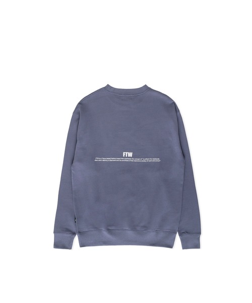 FTW（エフティダブリュー）の「FTW STANDARD LOGO  CREWNECK（スウェット・メンズ・チャコール/グレー/ブラック/ブルー・LARGE/SMALL/MEDIUM）」の7枚目の写真