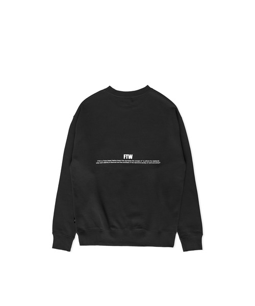 FTW（エフティダブリュー）の「FTW STANDARD LOGO  CREWNECK（スウェット・メンズ・チャコール/グレー/ブラック/ブルー・LARGE/SMALL/MEDIUM）」の16枚目の写真