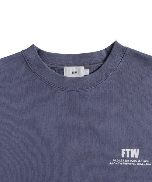 FTW（エフティダブリュー）の「FTW STANDARD LOGO  CREWNECK（スウェット・メンズ・チャコール/グレー/ブラック/ブルー・LARGE/SMALL/MEDIUM）」の8枚目の写真