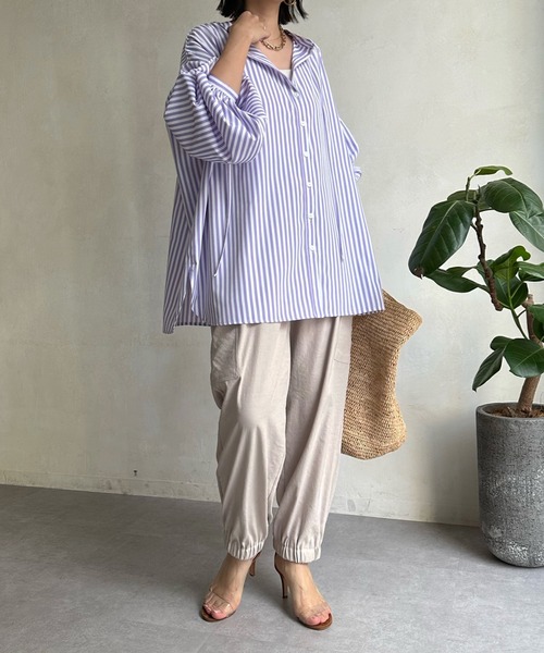 DouDou（ドゥドゥ）の「カーゴパンツ（カーゴパンツ・レディース・グレイッシュベージュ/ブラック/オフホワイト・FREE）」の16枚目の写真