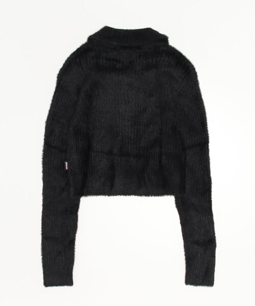 Guess(ゲス)の「GUESS Originals Fuzzy Zip-Up Sweater(ニット/セーター・レディース・ブラック・SMALL/MEDIUM/X-SMALL)」の7枚目の写真