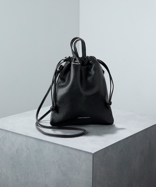 ENDER PRODUCTS（エンダープロダクツ）の「2WAY巾着ショルダーバッグ【ENDER PRODUCTS/エンダープロダクツ】（ショルダーバッグ・メンズ・アイボリー/パープル系/ダークブラウン/ブラック/マスタード・FREE）」の16枚目の写真