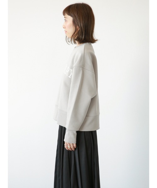 Lugnoncure（ルノンキュール）の「裏起毛ショート丈スウェット（ニット/セーター・レディース・イエロー/オフホワイト/グレー・ﾌﾘ-）」の7枚目の写真