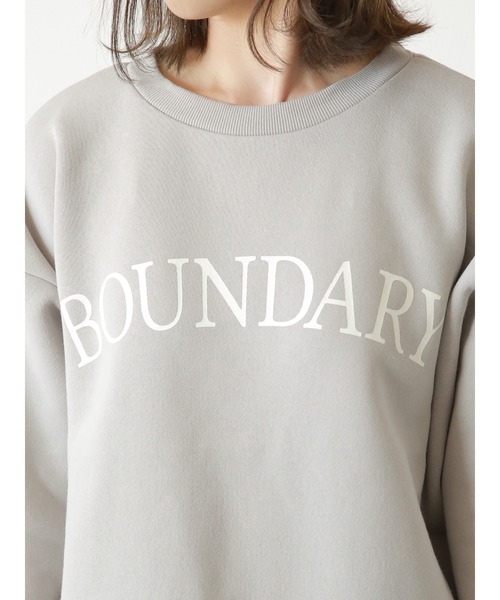 Lugnoncure（ルノンキュール）の「裏起毛ショート丈スウェット（ニット/セーター・レディース・イエロー/オフホワイト/グレー・ﾌﾘ-）」の9枚目の写真