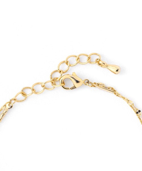 ANEMONE（アネモネ）の「エクレアチェーン2連ブレスレット（ブレスレット・レディース・シルバー/ゴールド・FREE）」の3枚目の写真