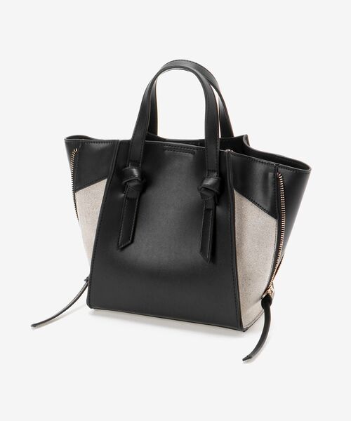 le.coeur blanc（ルクールブラン）の「サイドジッパートート（トートバッグ・レディース・グレイッシュベージュ/ブラック・FREE）」の22枚目の写真