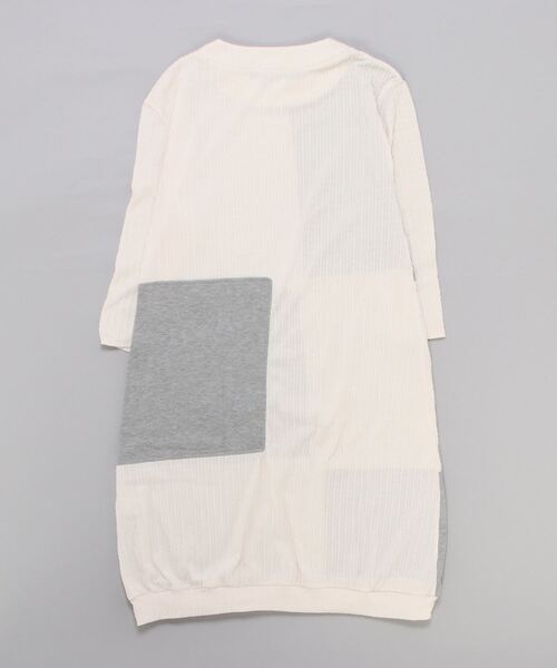 sandy（サンディー）の「sandy/ミニ裏毛切り替えワンピース（ワンピース・レディース・グリーン/ブラック/アイボリー・FREE）」の4枚目の写真