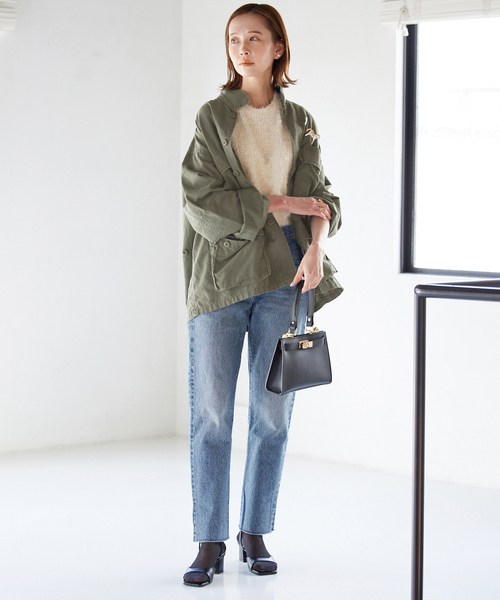 SLOBE IENA(スローブイエナ)の「【ROTHCO/ロスコ】 BDU SHIRTS ブルゾン(ミリタリージャケット・レディース・ブラック/カーキ・FREE)」の5枚目の写真